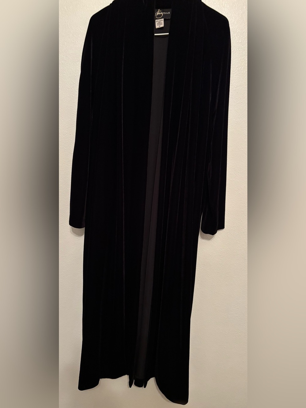 Vintage JS collections velvet opera duster coat M